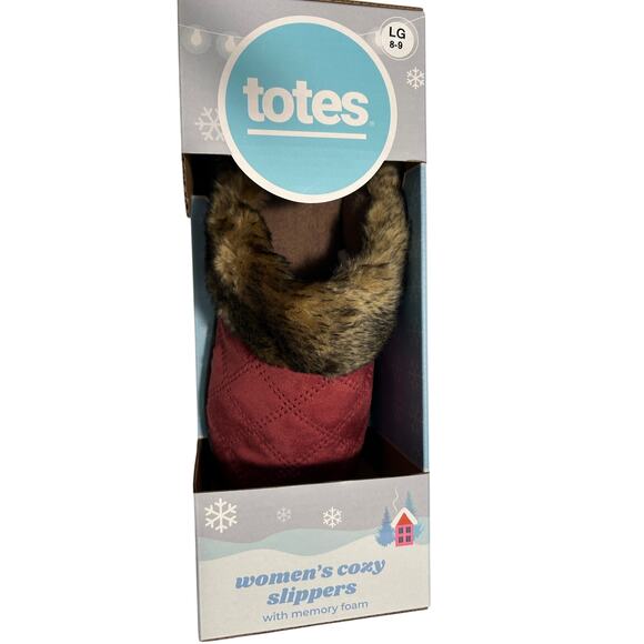 otes Hood Back Slide Memory Foam Slippers - Women's Size 8-9 - Picture 2 of 5